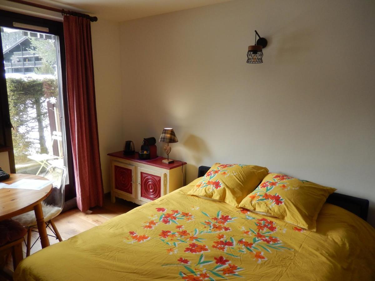 Studio Au Calme Avec Jardin Et Vue Mont-Blanc Chamonix Kültér fotó